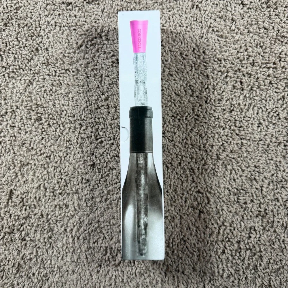 Corkcicle Color Wine Chiller Aerator Pink Reusable Cooling Wand kitchen bar beer